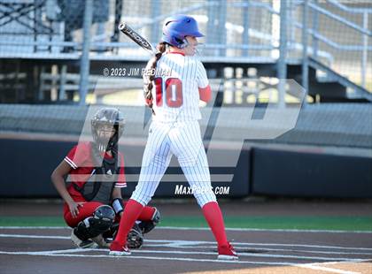 Thumbnail 3 in Ursuline Academy vs. Prairiland (Royse City Varsity Softball Tournament) photogallery.