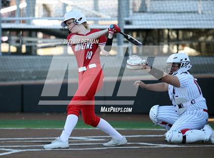 Thumbnail 2 in Ursuline Academy vs. Prairiland (Royse City Varsity Softball Tournament) photogallery.