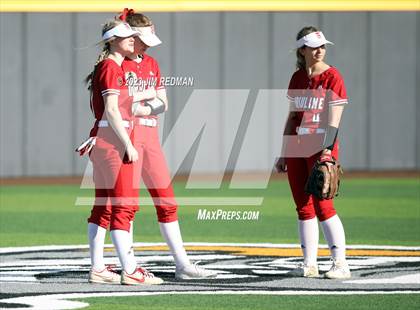 Thumbnail 3 in Ursuline Academy vs. Prairiland (Royse City Varsity Softball Tournament) photogallery.