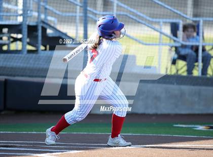Thumbnail 3 in Ursuline Academy vs. Prairiland (Royse City Varsity Softball Tournament) photogallery.