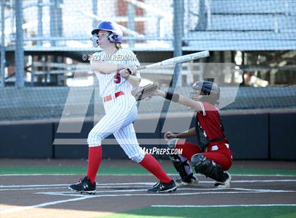 Thumbnail 1 in Ursuline Academy vs. Prairiland (Royse City Varsity Softball Tournament) photogallery.