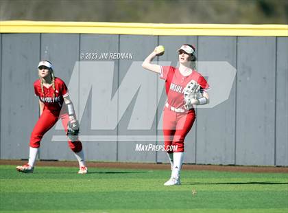 Thumbnail 1 in Ursuline Academy vs. Prairiland (Royse City Varsity Softball Tournament) photogallery.