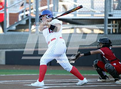 Thumbnail 2 in Ursuline Academy vs. Prairiland (Royse City Varsity Softball Tournament) photogallery.