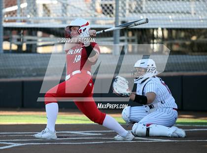 Thumbnail 1 in Ursuline Academy vs. Prairiland (Royse City Varsity Softball Tournament) photogallery.