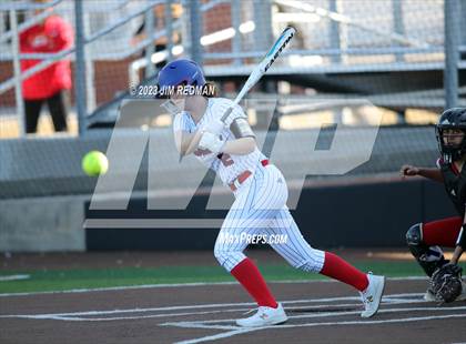 Thumbnail 3 in Ursuline Academy vs. Prairiland (Royse City Varsity Softball Tournament) photogallery.
