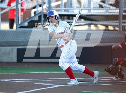 Thumbnail 2 in Ursuline Academy vs. Prairiland (Royse City Varsity Softball Tournament) photogallery.