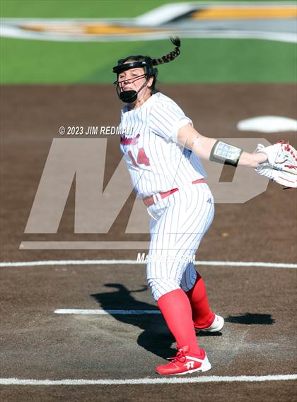 Thumbnail 1 in Ursuline Academy vs. Prairiland (Royse City Varsity Softball Tournament) photogallery.