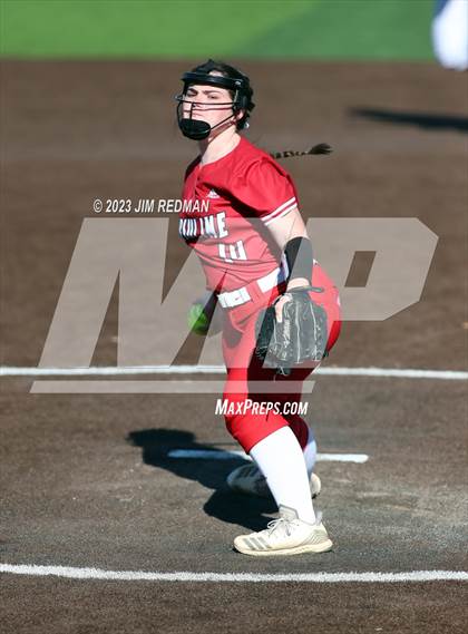 Thumbnail 1 in Ursuline Academy vs. Prairiland (Royse City Varsity Softball Tournament) photogallery.