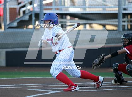 Thumbnail 2 in Ursuline Academy vs. Prairiland (Royse City Varsity Softball Tournament) photogallery.