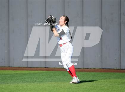 Thumbnail 3 in Ursuline Academy vs. Prairiland (Royse City Varsity Softball Tournament) photogallery.