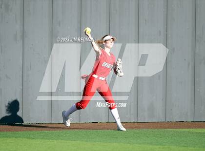 Thumbnail 2 in Ursuline Academy vs. Prairiland (Royse City Varsity Softball Tournament) photogallery.