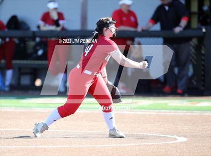 Thumbnail 1 in Ursuline Academy vs. Prairiland (Royse City Varsity Softball Tournament) photogallery.