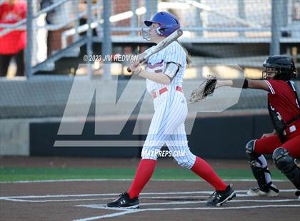 Thumbnail 3 in Ursuline Academy vs. Prairiland (Royse City Varsity Softball Tournament) photogallery.
