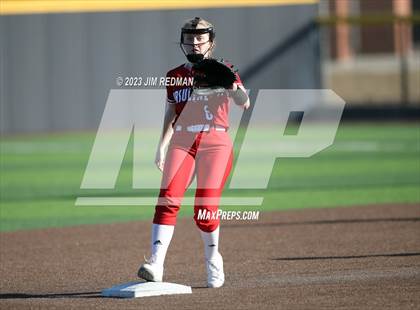 Thumbnail 2 in Ursuline Academy vs. Prairiland (Royse City Varsity Softball Tournament) photogallery.
