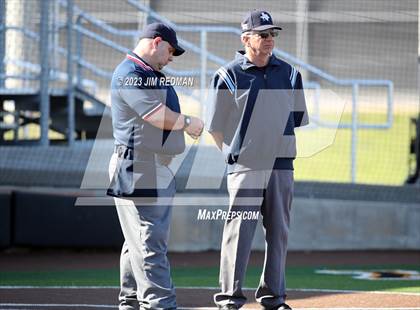 Thumbnail 2 in Ursuline Academy vs. Prairiland (Royse City Varsity Softball Tournament) photogallery.