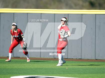 Thumbnail 3 in Ursuline Academy vs. Prairiland (Royse City Varsity Softball Tournament) photogallery.