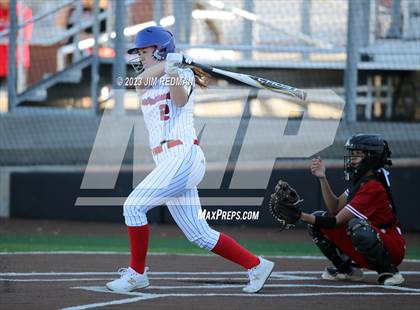 Thumbnail 2 in Ursuline Academy vs. Prairiland (Royse City Varsity Softball Tournament) photogallery.