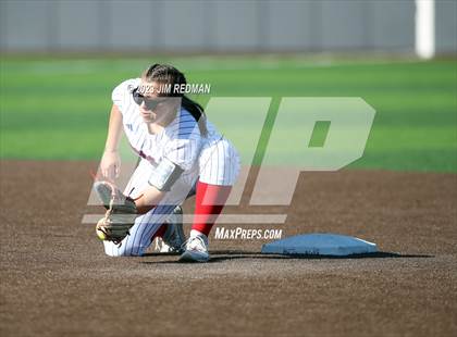 Thumbnail 3 in Ursuline Academy vs. Prairiland (Royse City Varsity Softball Tournament) photogallery.