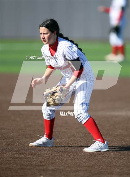 Thumbnail 1 in Ursuline Academy vs. Prairiland (Royse City Varsity Softball Tournament) photogallery.