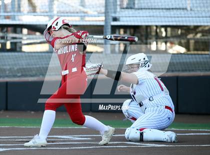 Thumbnail 2 in Ursuline Academy vs. Prairiland (Royse City Varsity Softball Tournament) photogallery.