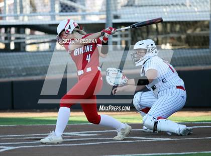 Thumbnail 3 in Ursuline Academy vs. Prairiland (Royse City Varsity Softball Tournament) photogallery.