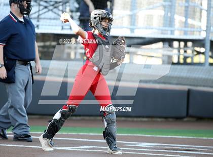 Thumbnail 3 in Ursuline Academy vs. Prairiland (Royse City Varsity Softball Tournament) photogallery.