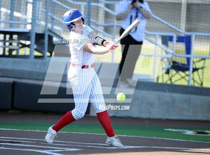 Thumbnail 2 in Ursuline Academy vs. Prairiland (Royse City Varsity Softball Tournament) photogallery.
