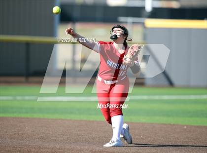 Thumbnail 1 in Ursuline Academy vs. Prairiland (Royse City Varsity Softball Tournament) photogallery.