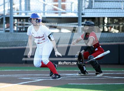 Thumbnail 2 in Ursuline Academy vs. Prairiland (Royse City Varsity Softball Tournament) photogallery.