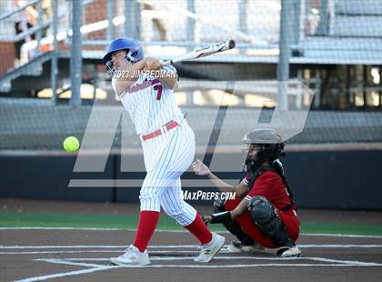 Thumbnail 2 in Ursuline Academy vs. Prairiland (Royse City Varsity Softball Tournament) photogallery.