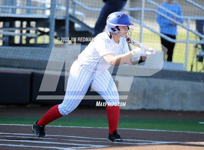 Thumbnail 3 in Ursuline Academy vs. Prairiland (Royse City Varsity Softball Tournament) photogallery.