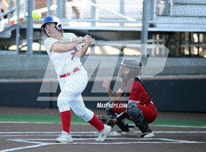 Thumbnail 1 in Ursuline Academy vs. Prairiland (Royse City Varsity Softball Tournament) photogallery.