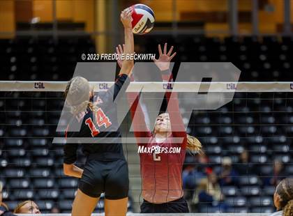 Thumbnail 2 in Iola vs. Schulenburg (UIL 2A Volleyball Semi-Final) photogallery.