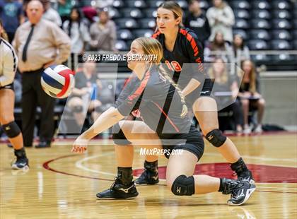 Thumbnail 3 in Iola vs. Schulenburg (UIL 2A Volleyball Semi-Final) photogallery.