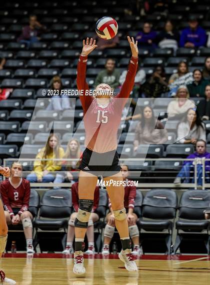 Thumbnail 1 in Iola vs. Schulenburg (UIL 2A Volleyball Semi-Final) photogallery.
