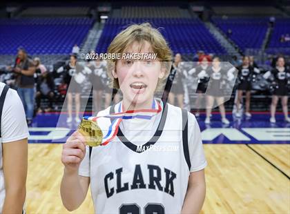 Thumbnail 1 in Clark vs. DeSoto (UIL 6A Basketball State Semifinal Medal Ceremony) photogallery.