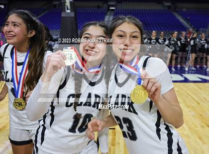 Thumbnail 3 in Clark vs. DeSoto (UIL 6A Basketball State Semifinal Medal Ceremony) photogallery.