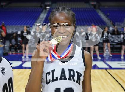 Thumbnail 2 in Clark vs. DeSoto (UIL 6A Basketball State Semifinal Medal Ceremony) photogallery.