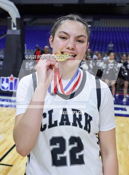 Thumbnail 3 in Clark vs. DeSoto (UIL 6A Basketball State Semifinal Medal Ceremony) photogallery.