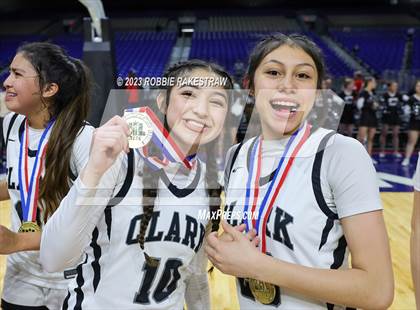 Thumbnail 2 in Clark vs. DeSoto (UIL 6A Basketball State Semifinal Medal Ceremony) photogallery.