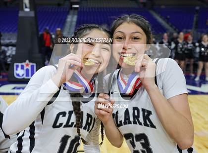 Thumbnail 3 in Clark vs. DeSoto (UIL 6A Basketball State Semifinal Medal Ceremony) photogallery.