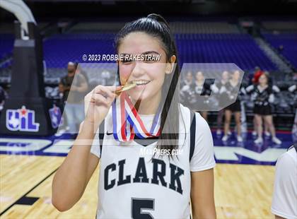 Thumbnail 2 in Clark vs. DeSoto (UIL 6A Basketball State Semifinal Medal Ceremony) photogallery.