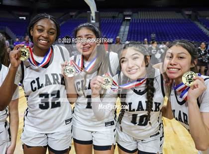 Thumbnail 3 in Clark vs. DeSoto (UIL 6A Basketball State Semifinal Medal Ceremony) photogallery.