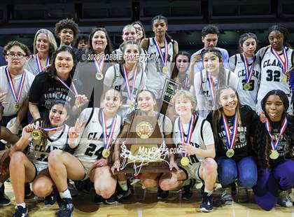 Thumbnail 3 in Clark vs. DeSoto (UIL 6A Basketball State Semifinal Medal Ceremony) photogallery.