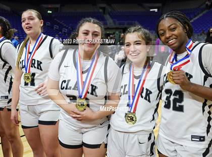 Thumbnail 1 in Clark vs. DeSoto (UIL 6A Basketball State Semifinal Medal Ceremony) photogallery.