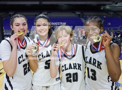 Thumbnail 3 in Clark vs. DeSoto (UIL 6A Basketball State Semifinal Medal Ceremony) photogallery.