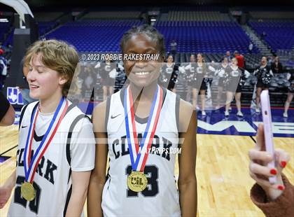 Thumbnail 1 in Clark vs. DeSoto (UIL 6A Basketball State Semifinal Medal Ceremony) photogallery.