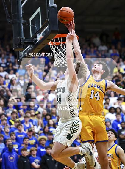 Thumbnail 2 in Westfield vs Carmel (IHSAA 4A Sectional Playoff) photogallery.