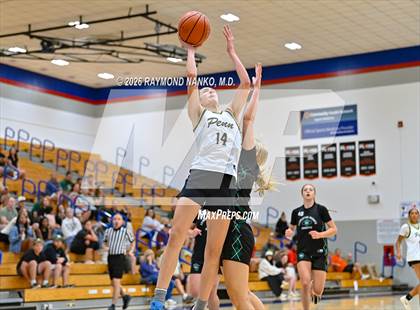 Thumbnail 2 in Penn vs Pendleton Heights (IHSAA / IBCA Showcase) photogallery.