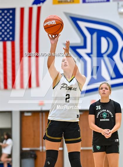 Thumbnail 2 in Penn vs Pendleton Heights (IHSAA / IBCA Showcase) photogallery.